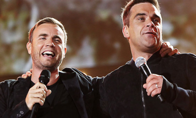 Gary Barlow and Robbie Williams