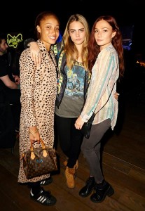 Adwoa Aboah, Cara Delevigne & Clara Padgett