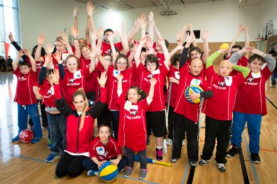 Avril Lavigne Special Olympics group photo
